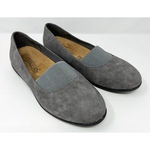 Beacon Euro-Flex Women's Adele Gray 8.5 W Slip On Ultimate Comfort Shoes - CLEAN